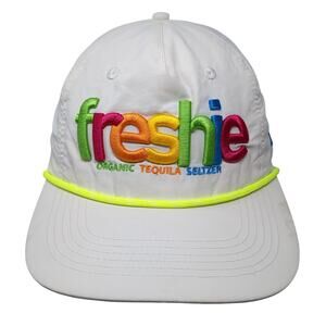 Freshie Organic Tequila Seltzer Snapback 5 Panel Cap White One Size Adjustable